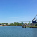 Das Bild zeigt den Blick auf den Hardenberg Hafen