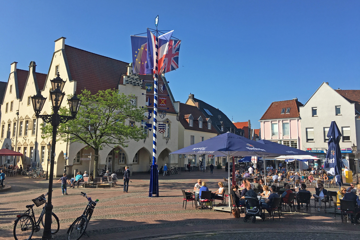 Das Foto zeigt das Zentrum von Haltern am See