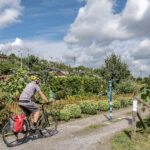 Das Foto zeigt Jochen bei seiner Radtour durch Dortmund auf dem Emscher-Weg