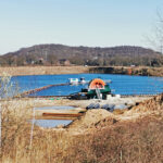 Das Foto zeigt Kiesabbau am Niederrhein