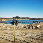 Das Foto zeigt Kiesabbau am Niederrhein