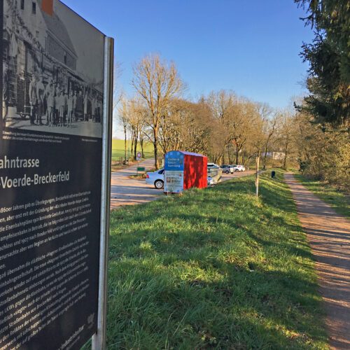 Das Foto zeigt die Kleinbahntrasse Haspe-Voerde-Breckerfeld