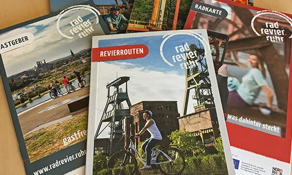 Das Foto zeigt das Kostenloses Infoset des radrevier.ruhr