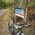 Das Foto zeigt die Mountainbikestrecke Brammen.Trail bei der Gravel.Trail.Tour durch die Brauker Alpen