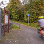 Das Foto zeigt Jochen mit dem ROSE XTRA WATT auf der HOAG-Bahn in Duisburg